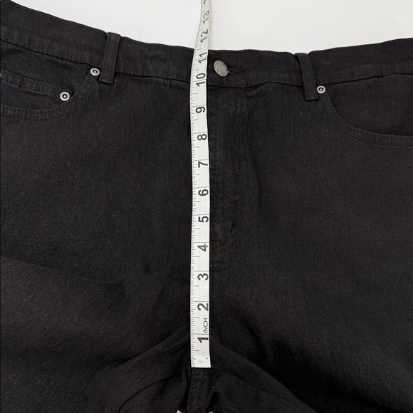 DG By Diane Gilman Womens Embroidered Crop Jeans Black Stretch 16W Stretch Boho - Picture 3 of 12